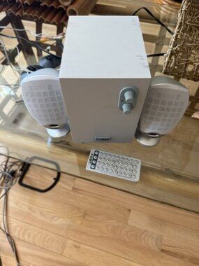 Vintage Coby A-103C 2.1 Speaker System w/Subwoofer